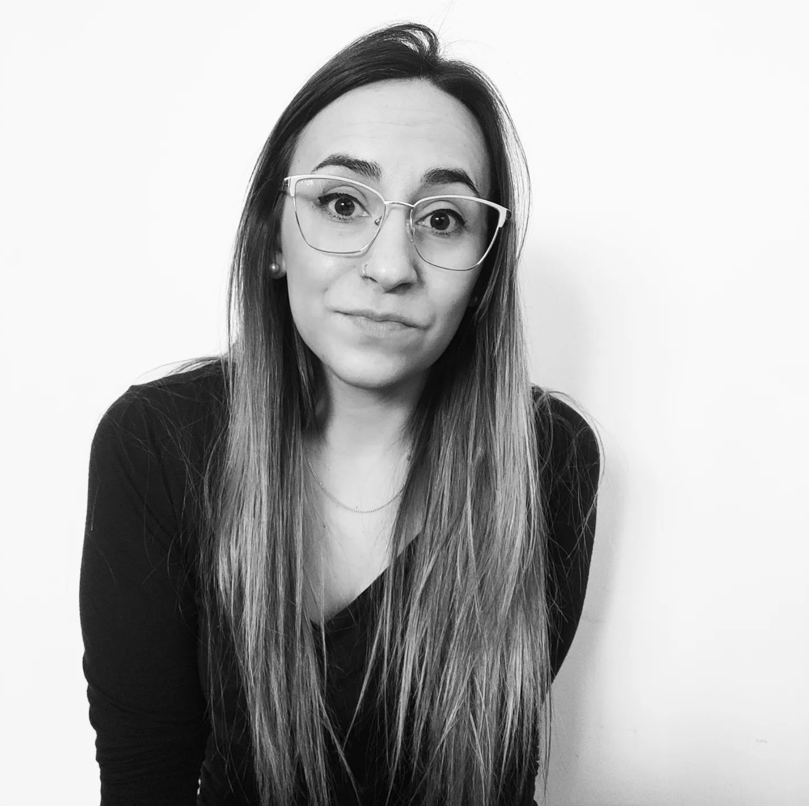 Retrato de Daniela Menendez, intérprete de lengua de señas argentina-español